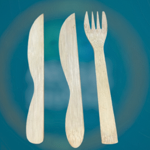 Bamboo cutlery set