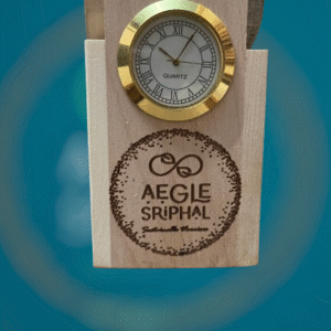 Bamboo Clock with pen stand