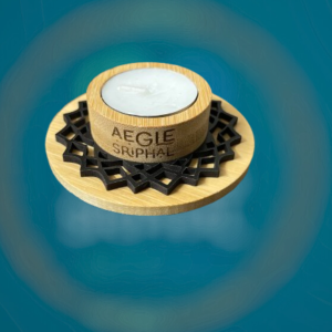 Bamboo Designed Tea-Light Holder